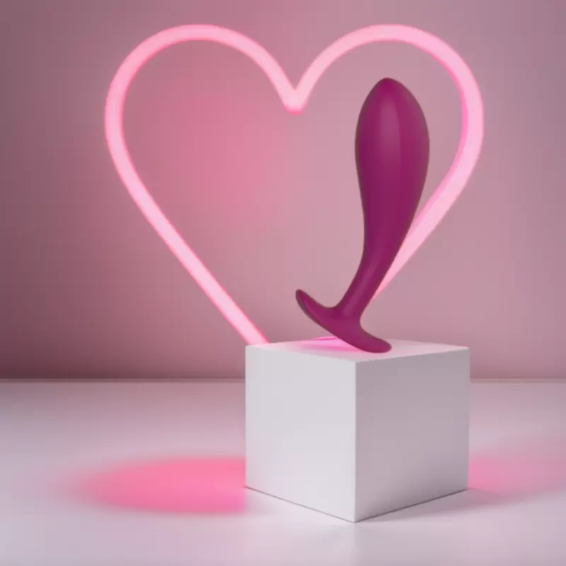 Носимая анальная пробка Anasteisha AN Root, 10 см, силикон, для ношения, вишневый