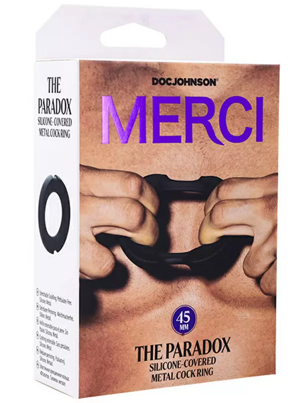 Эрекционое кольцо Doc Johnson MERCI THE PARADOX, металл, 4.5 см