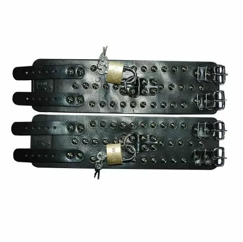 Наножники не подшитые Бистли Аксессориз — кожа, черный