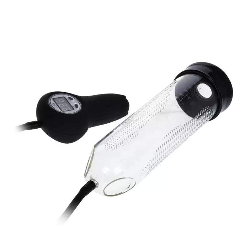 Автоматическая вакуумная помпа с электронным табло Hercules – прозрачный с черным