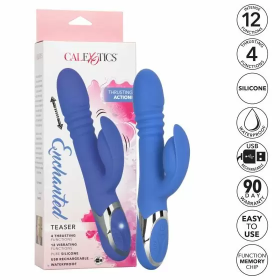 Вибратор-кролик Enchanted Teaser: 8 режимов вращения, 12 режимов вибрации