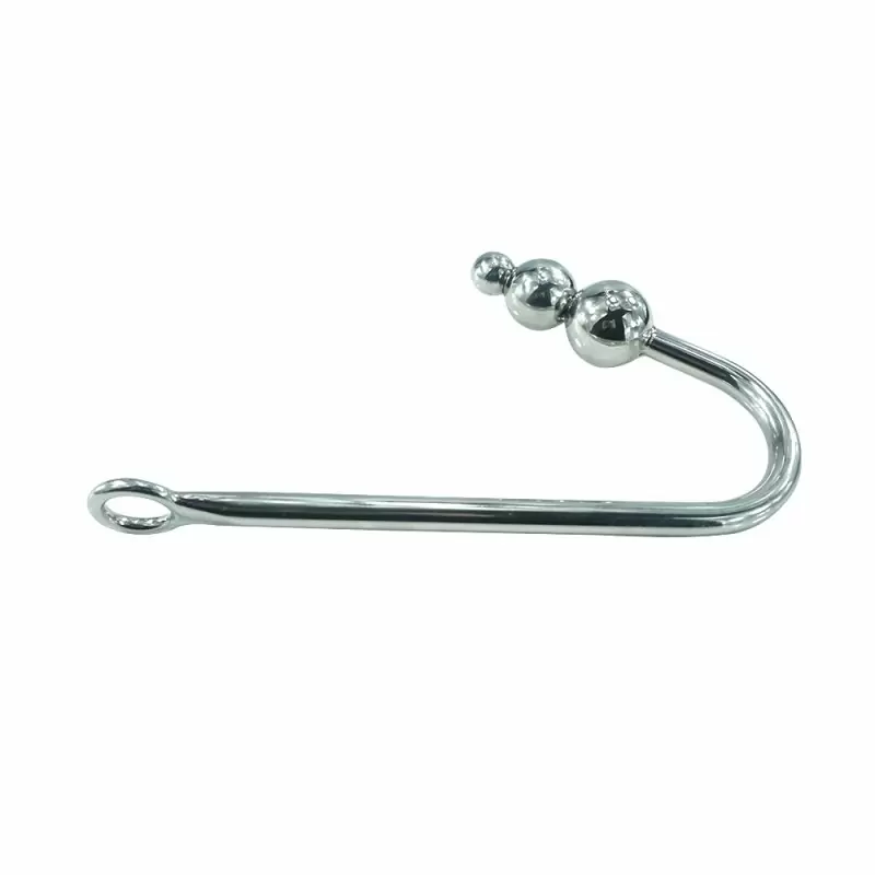 Анальный крюк для подвеса large из металла Kanikule metal - серебристый	    