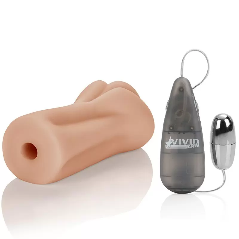 Мастурбатор вагина Vivid Raw Cock Tease с вибрацией – телесный	