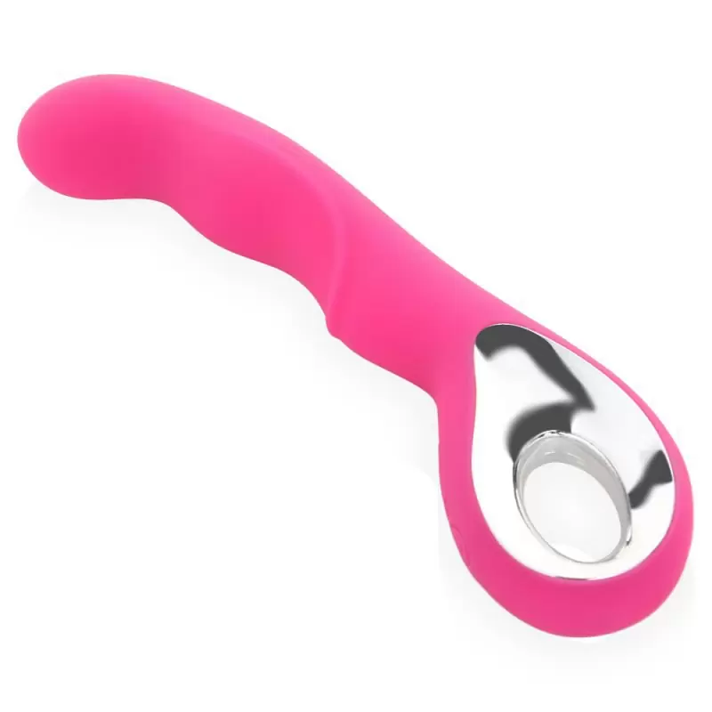 Изящный перезаряжаемый вибростимулятор с рукояткой G-Spot – розовый 
