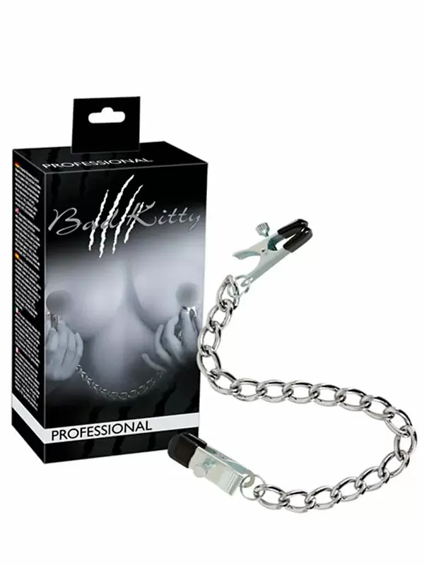 Элегантные зажимы на соски Orion Kette mit Klemmen, 43,5 см, металл, серебристый