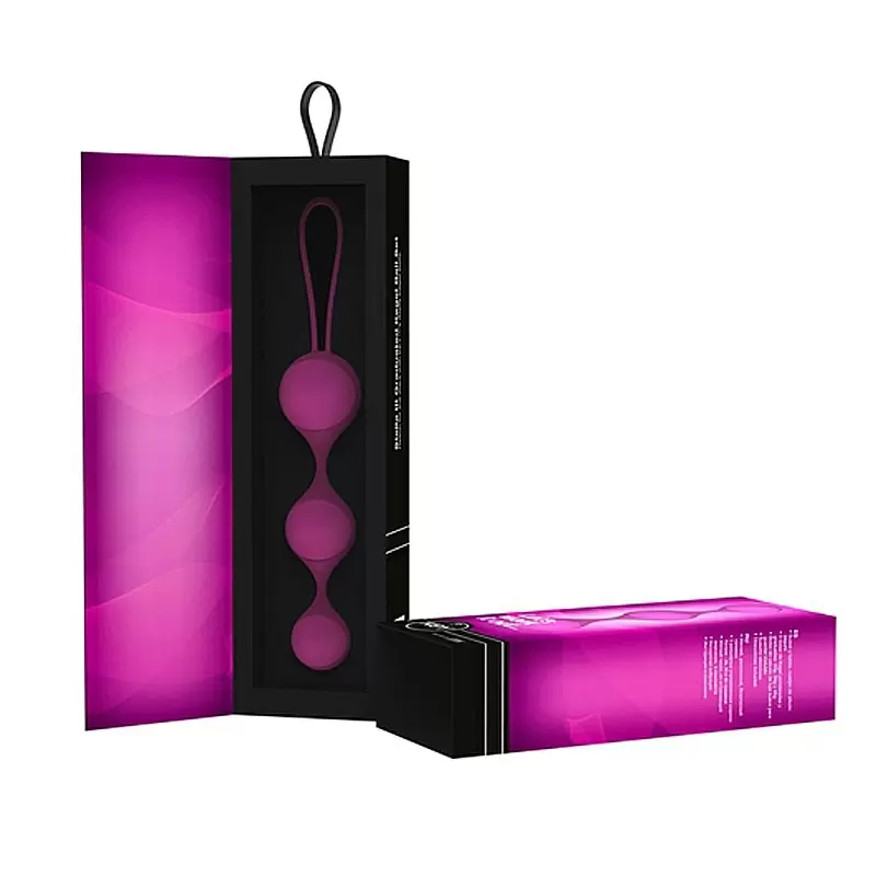 Набор из 3-х вагинальных шариков разного веса Stella III - Pink
