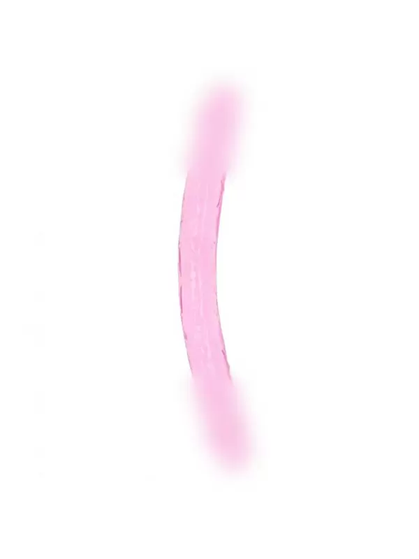 Реалистичный фаллоимитатор Shots toys, 45 см, двусторонний, прозрачный розовый