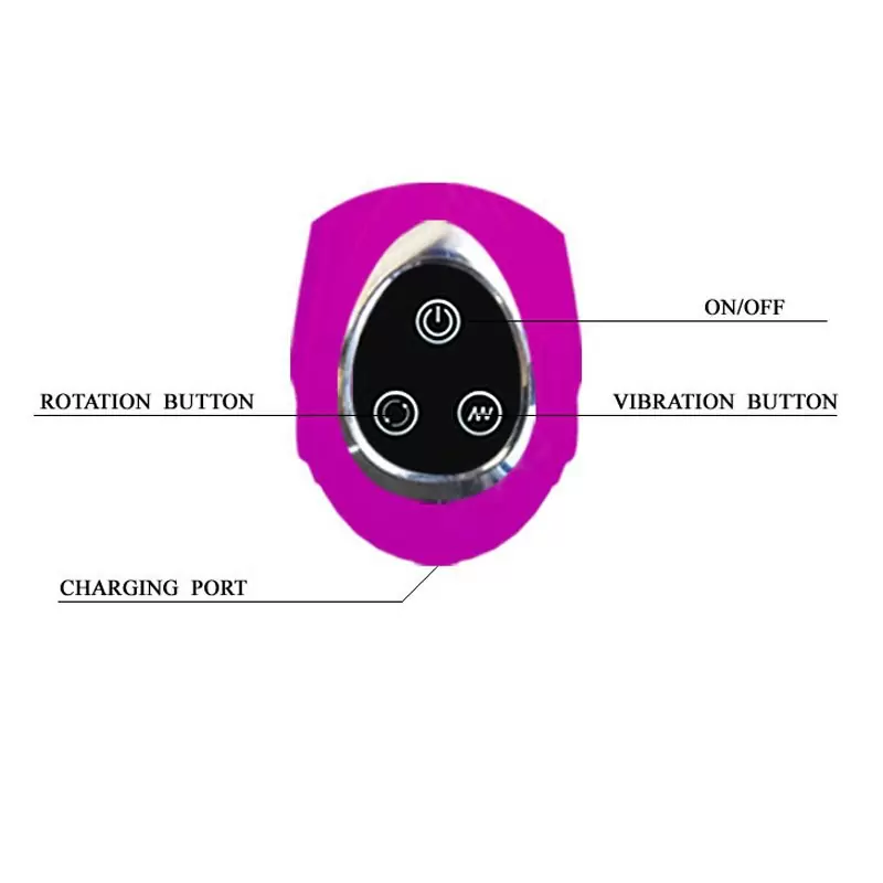 Вибромассажер-ротатор Butterfly с клиторальным стимулятором-бабочкой – розовый