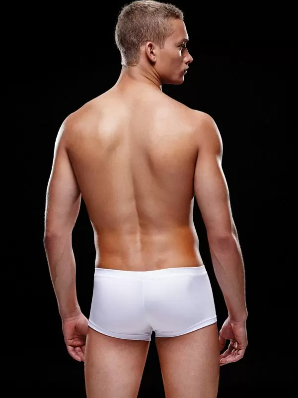 Белые хипсы, трусы мужские - L/XL