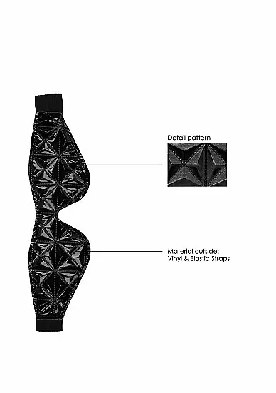 Маска на глаза (повязка) Luxury Eye Mask — черная, универсального размера