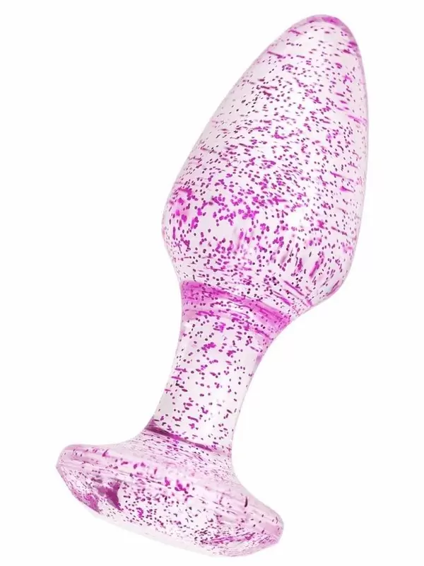 Миниатюрная анальная втулка TOYFA Basic, акрил, 8 см, фиолетовая