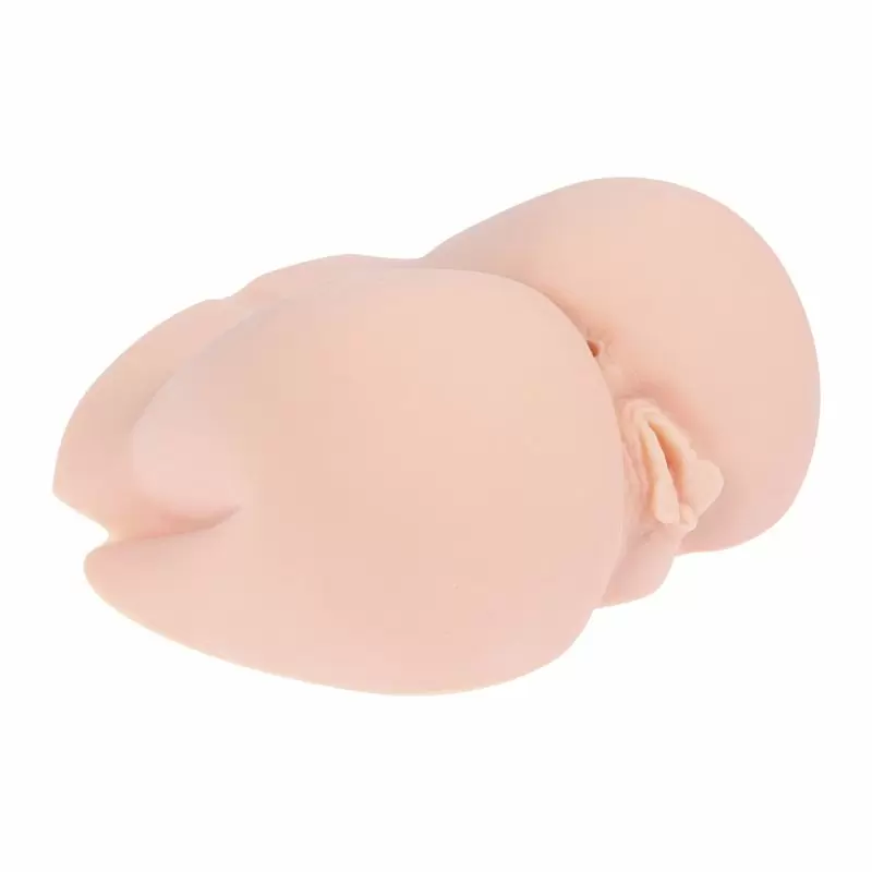 Полуторс вагина-анус Juliana+ с вибрацией, ротацией и голосом – телесный