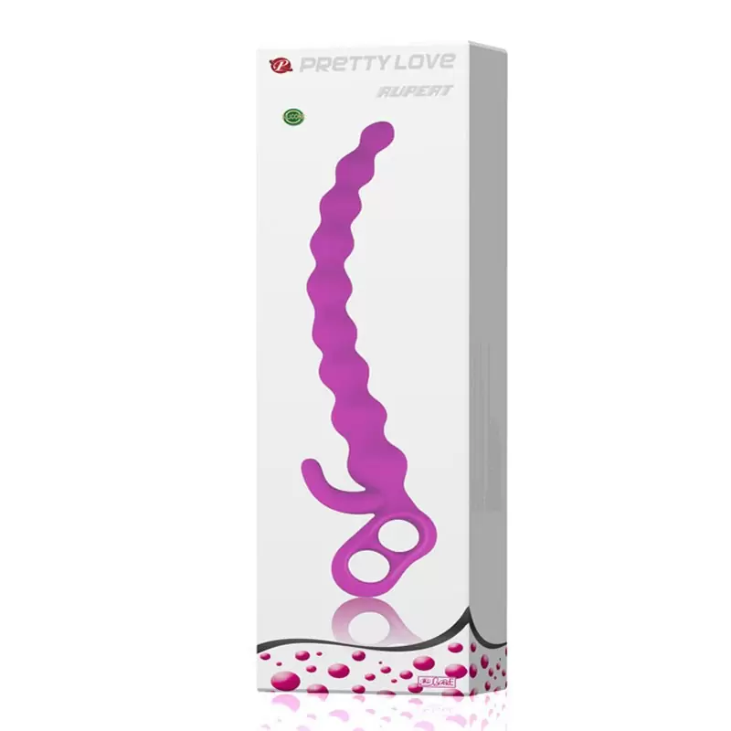 Длинная анальная цепочка Rupert – розовый