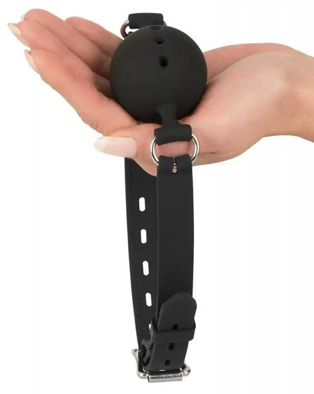 Кляп Bad Kitty Silicone Gag M - черный