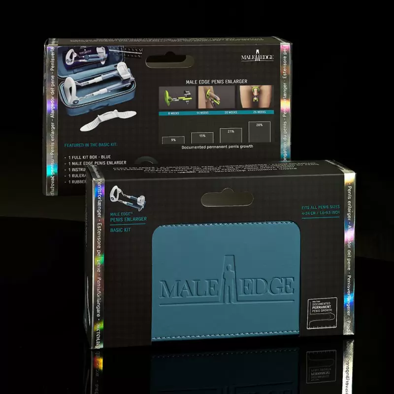 Базовый комплект для увеличения пениса Male Edge Basic – голубой с белым