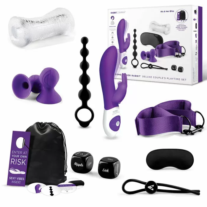 Игровой набор для пары The Rabbit Company Deluxe His & Her Bliss 11 предметов - фиолетовый 