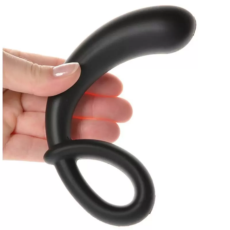 Электростимулятор простаты Curving Curt гибкий – черный	