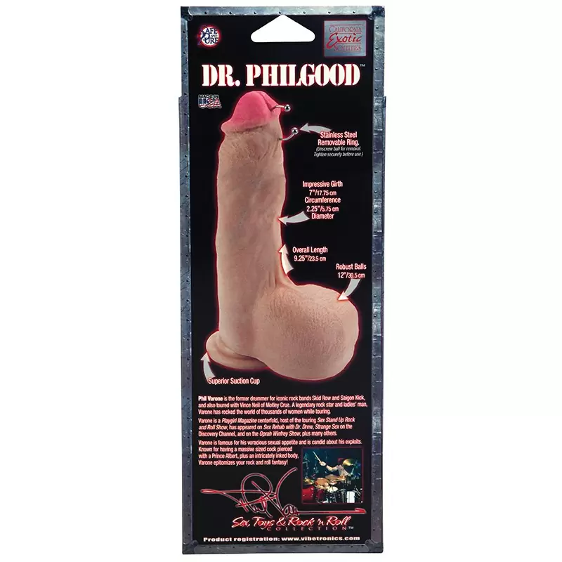 Реалистичный фаллоимитатор Phil Varone DR. PHILGOOD Non-Vibrating