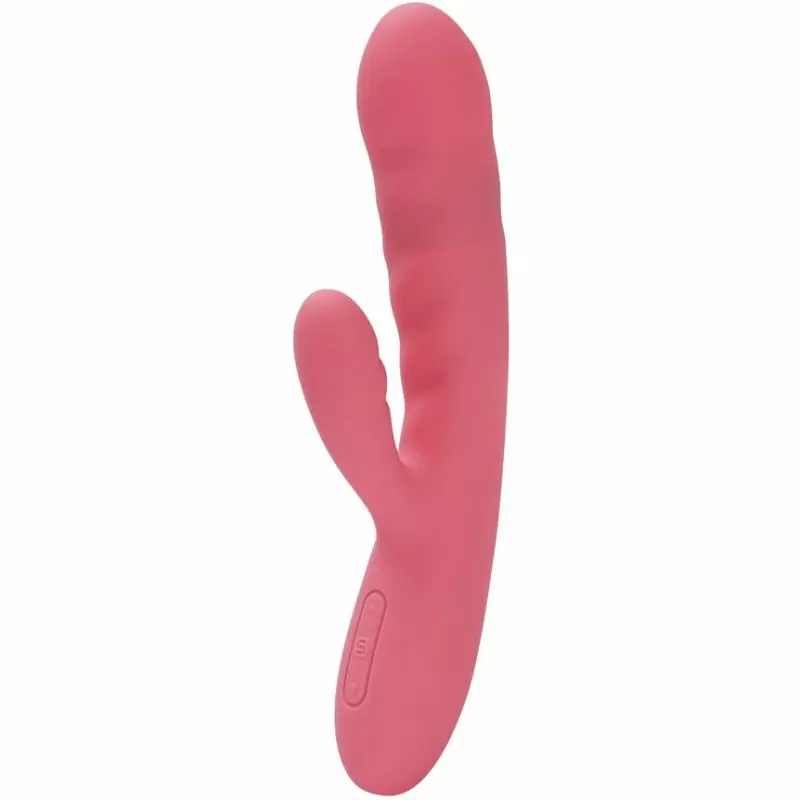 Мощный вибратор-кролик с функцией пенетрации Avery Strawberry Pink