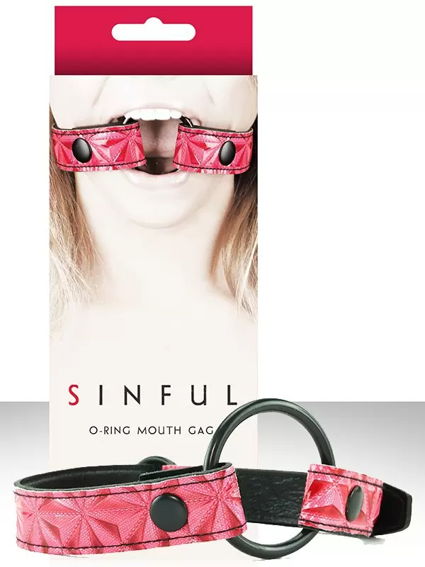 Расширитель для рта Sinful O-Ring Mouth Gag – розовый