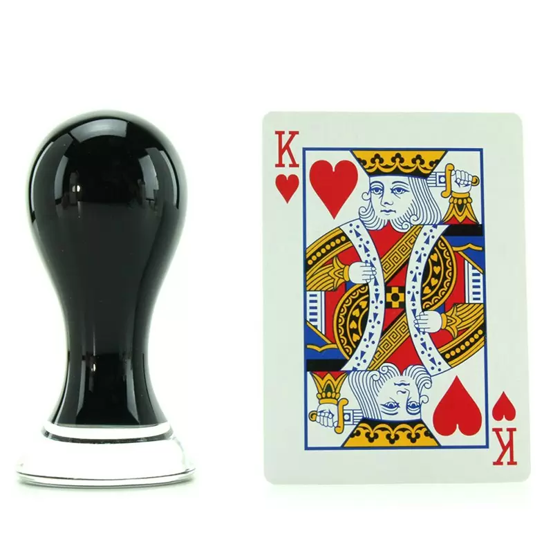 Анальный стимулятор Crystal Pops Large из стекла – черный