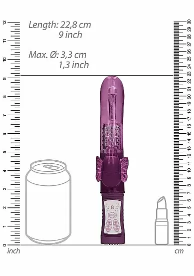 Вибратор кролик Rotating Butterfly - фиолетовый