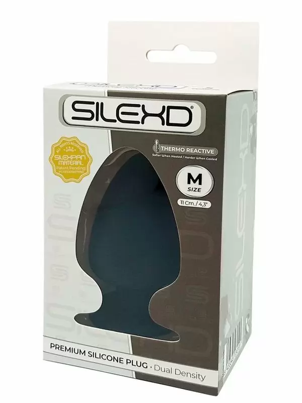 Анальная пробка SILEXD Plug Model 1, 11 см, силикон, черный