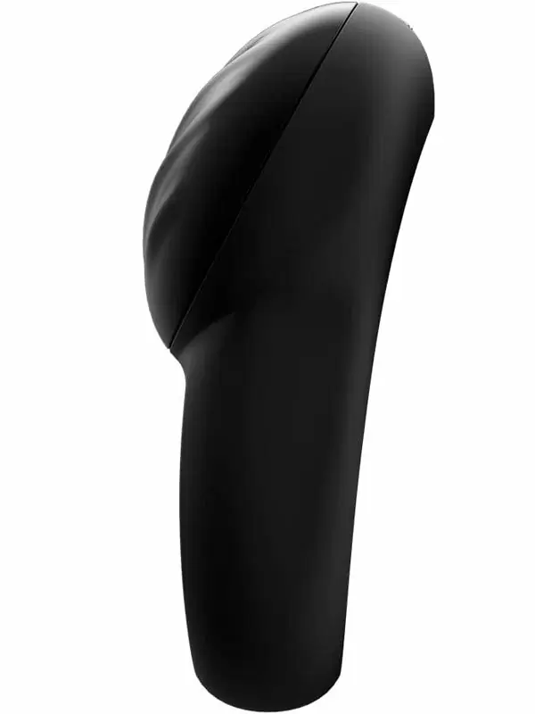 Рельефное эрекционное виброкольцо Satisfyer Signet Ring, управление через приложение, 8,3 см, черный