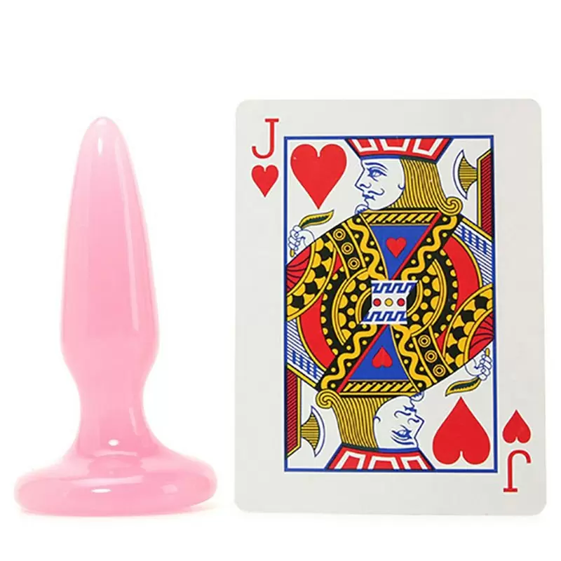 Миниатюрная анальная пробка Firefly Pleasure Plug - Mini светящаяся в темноте – розовый