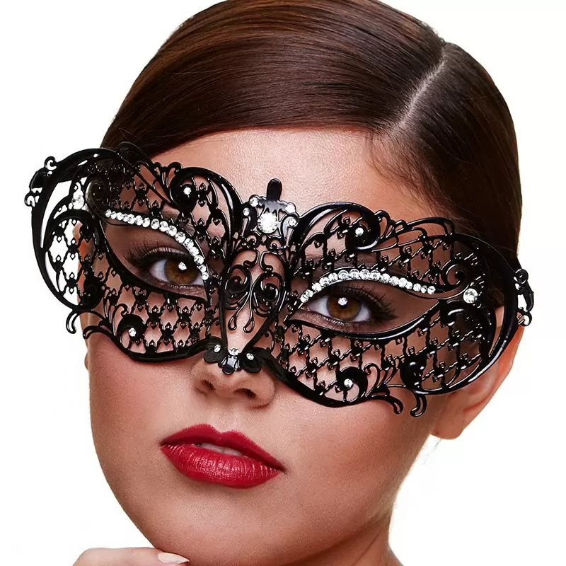 Маска со стразами Masq Midnight – черная
