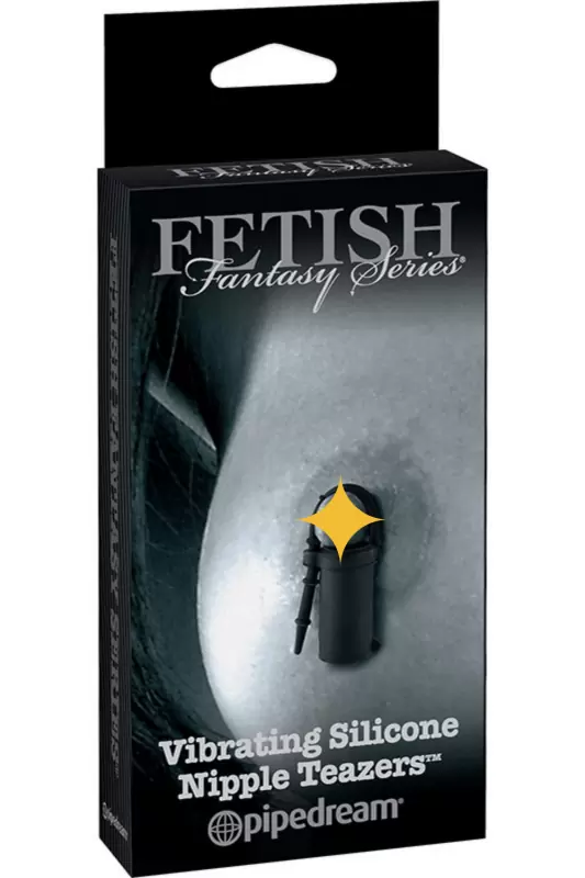 Зажимы на соски Vibrating Silicone Nipple Teazers с вибрацией – черные	
