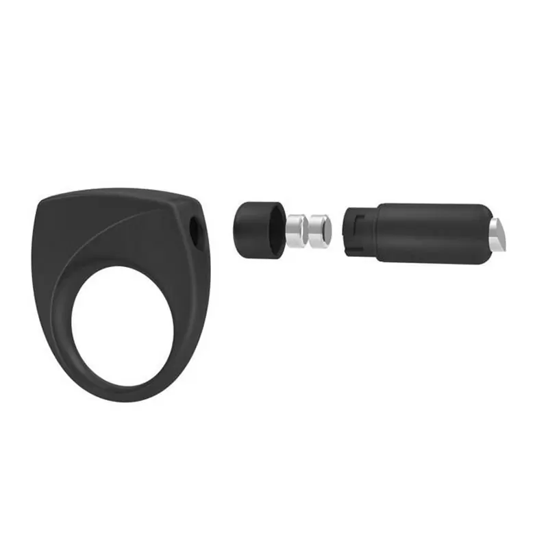 Эрекционное кольцо Ovo B6 с вибрацией – черный