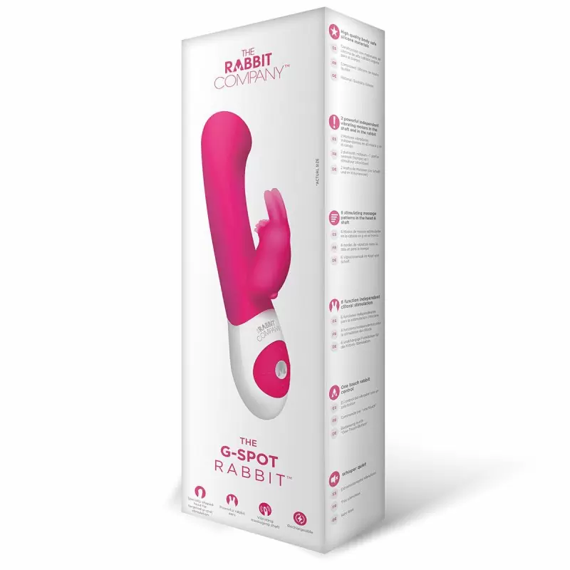 Изысканный вибратор с усиленной стимуляцией точки G The Rabbit Company The G-Spot Rabbit – малиновый