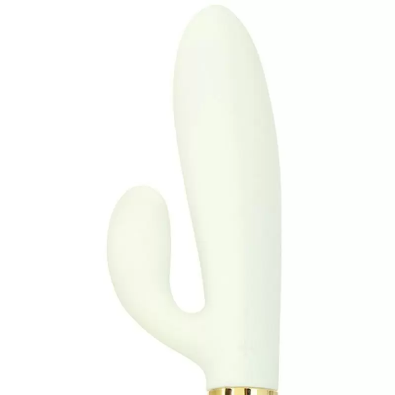 Перезаряжаемый вибромассажер двойного действия Callie Vibrating Dual Massager – белый