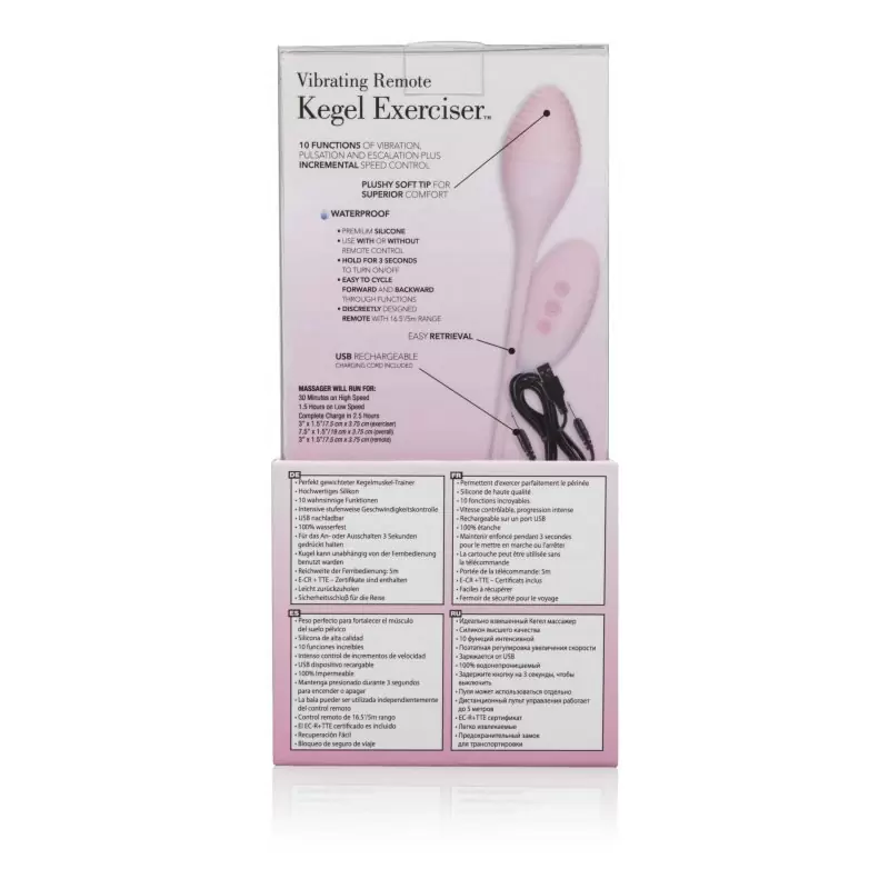 Вибромассажер Кегеля с дистанционным управлением Inspire Kegel Exerciser – розовый