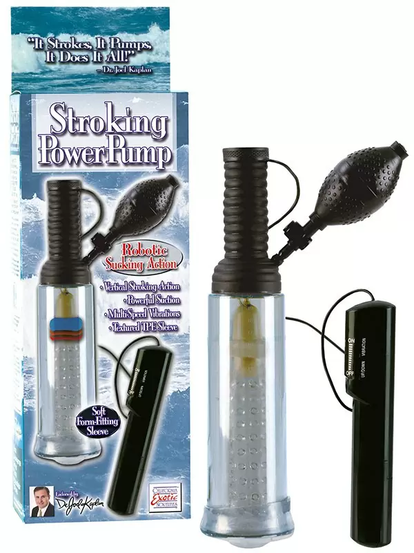 Вакуумная помпа Dr. Joel Kaplan Stroking Power Pump с вибрацией – черная