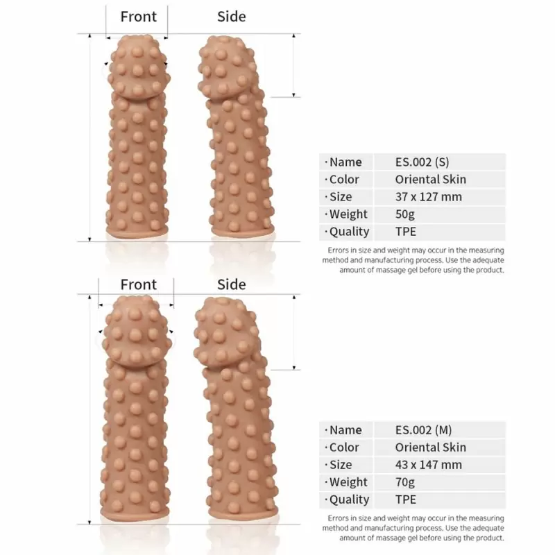 Насадка на фаллос с бугорками по поверхности размер M, EXTREME SLEEVE