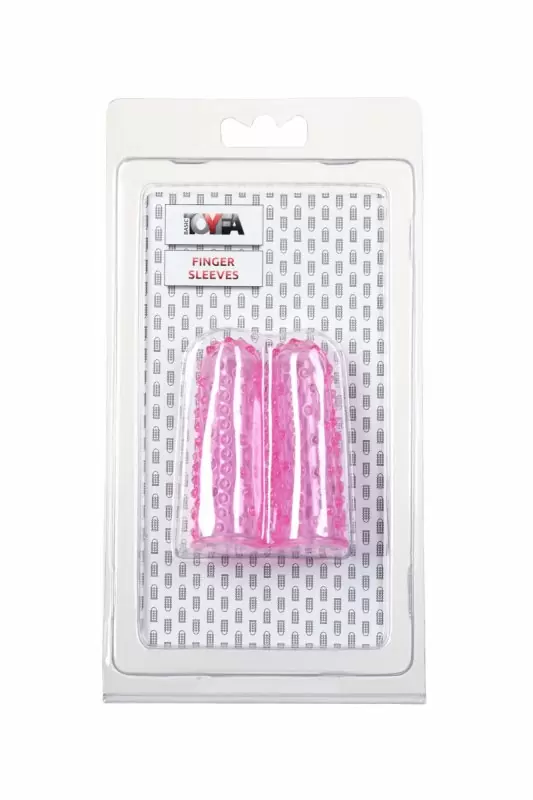 Рельефные насадки на пальцы TOYFA - розовый
