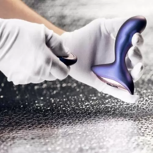 Элегантный стимулятор простаты EDC Intergalactic, с пультом Д/У, 12.6 см, 10 режимов, фиолетовый