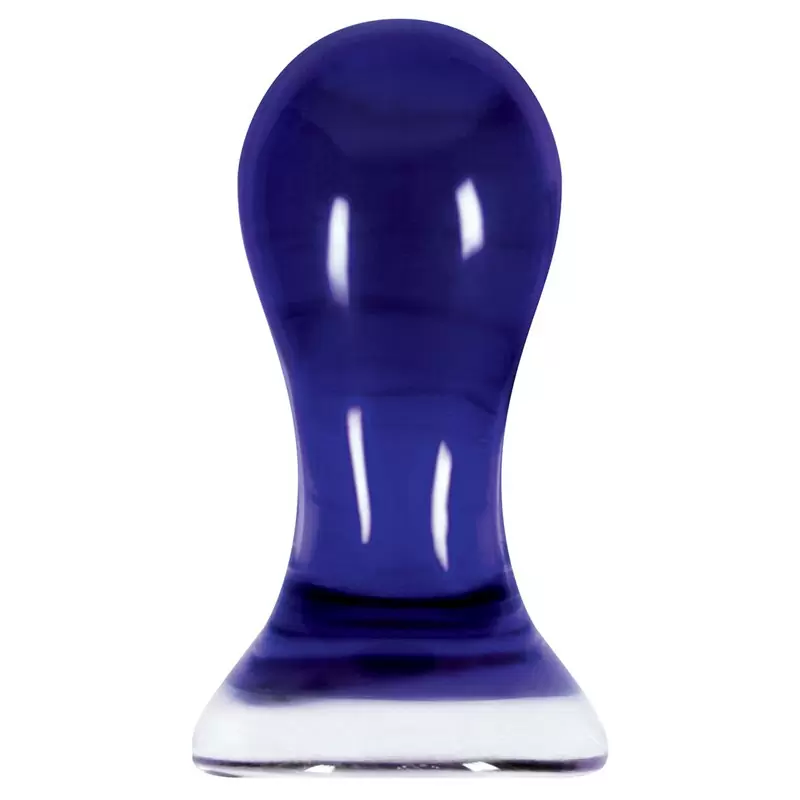 Анальный стимулятор Crystal Pops Large из стекла – синий