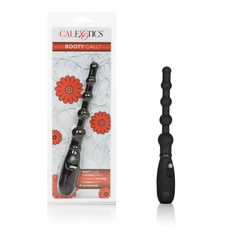 Анальная цепочка с вибрацией Booty Call Booty Flexer – черный