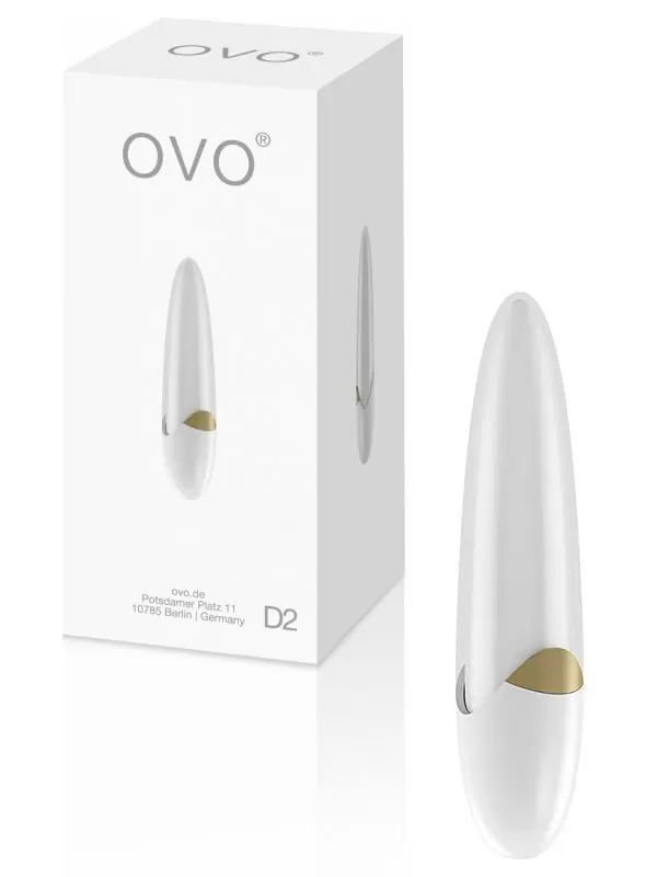 Стильный мини вибромассажер  Ovo D2 – белый
