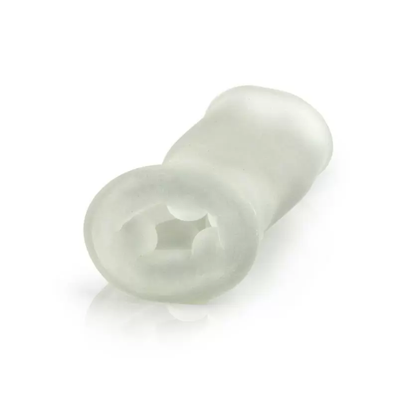 Мастурбатор двусторонний OptiMALE Reversible UltraSkyn Stroker Rollerball – прозрачный