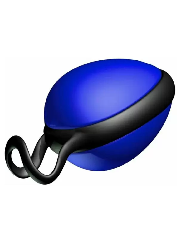 Вагинальный шарик Joyballs Secret, 6 см, со смещенным центром тяжести, сине-черный