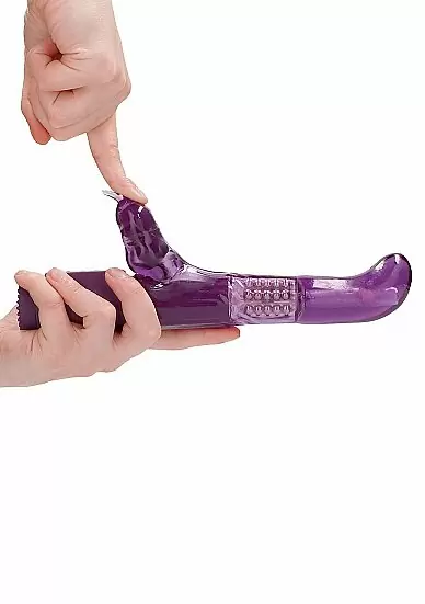 ВИБРАТОР КРОЛИК ROTATING DOLPHIN - фиолетовый