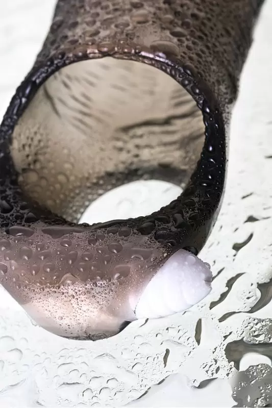 Увеличивающая вибронасадка TOYFA XLover с петлей на мошонку — 12,5 см, серая