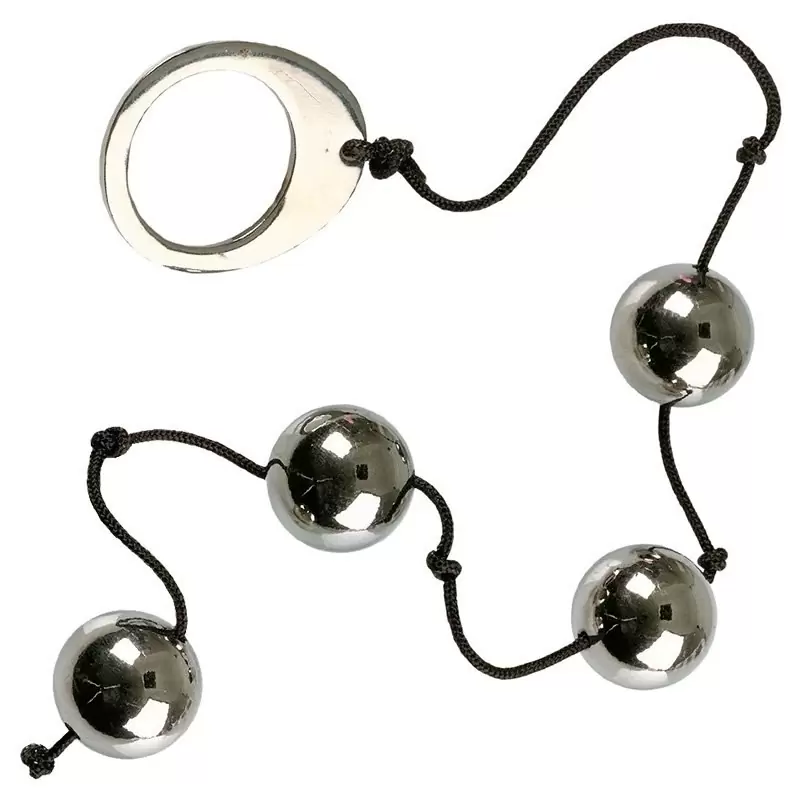 Анальные шарики Alchemy Metallics металлические – серебристые