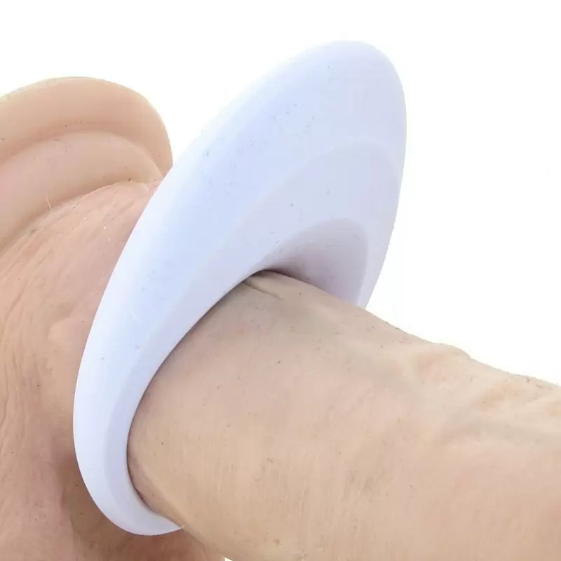 Эрекционное виброкольцо Ovo B5 с рельефным стимулятором клитора – белый