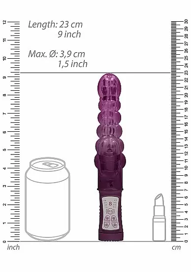 ВИБРАТОР КРОЛИК ROTATING BUBBLES-Purple