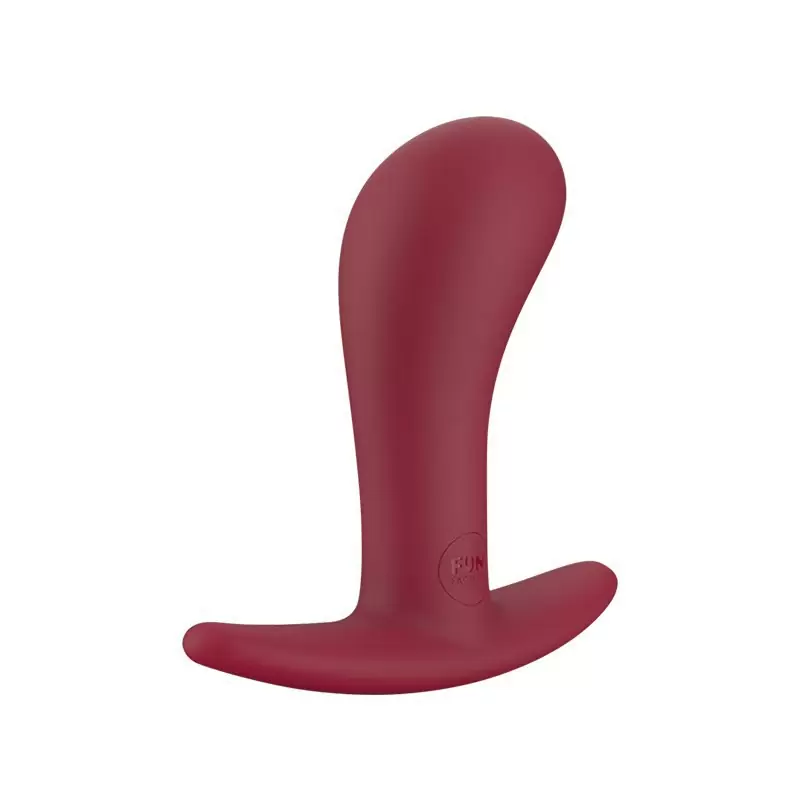 Анальная пробка Fun Factory Bootie Medium, среднего размера, 9.3 см, силикон, бордовая